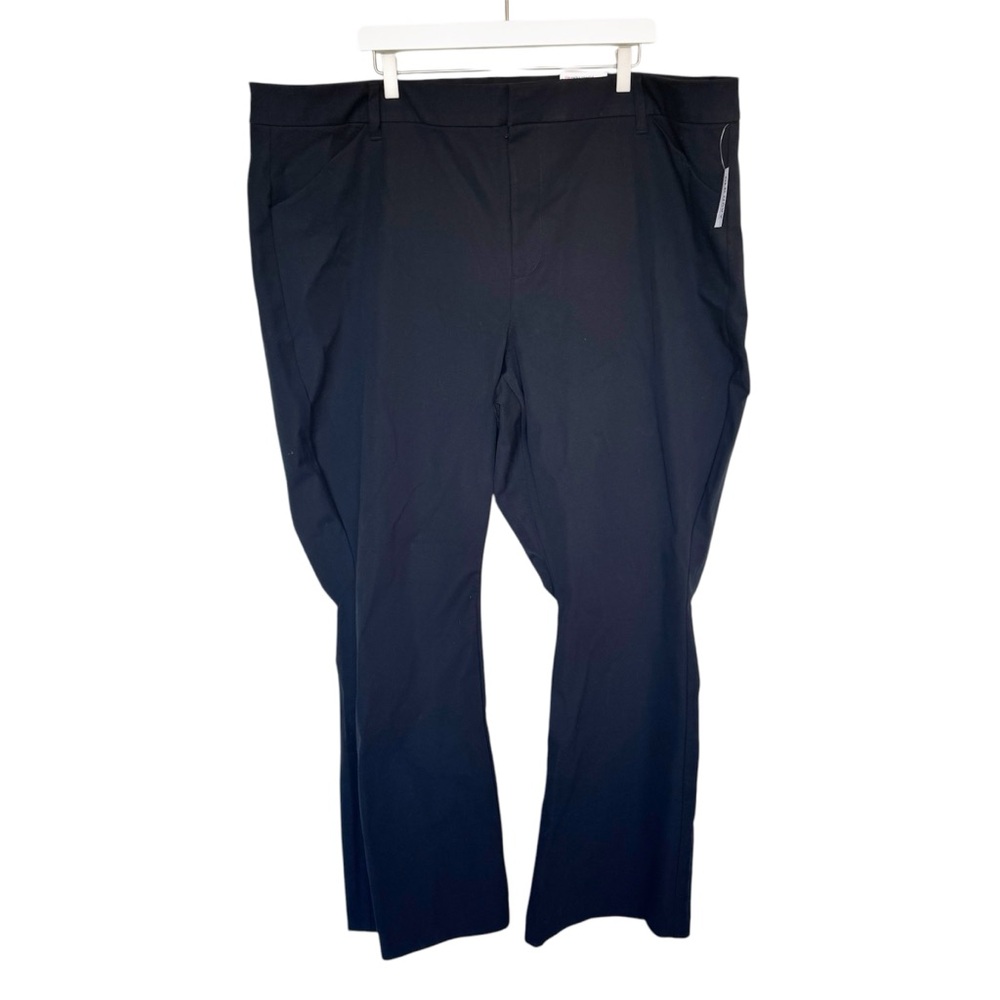 NEW Old Navy Black High-Rise Pixie Flare Full Length Pants